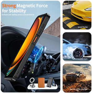 Support rotatif de type O en alliage de zinc PC + étui de téléphone intégré en TPU pour Samsung X Cover 7 <span class=keywords><strong>Pro</strong></span> - Product Image 2