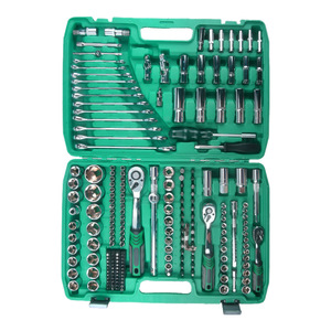 Creation One Automotive <b>Repair</b> Tool Kit 1/2 In Chrome Vanadium Steel Socket Set With Ratchet Wrench For Mechanic Use - Product Image 1