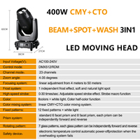 AOPU 400 Вт CMY + CTO 3 в 1 лучевая сценическая головка движущееся осветительное оборудование для Dj Disco Stage