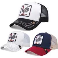 2022 berretto da Baseball con Logo ricamato popolare cappello da camionista animale in stile caldo con cappuccio a rete da cartone animato