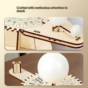 Modello Fai-da-Te del Sistema Solare con Globo a Tre Sfere Sole-Luna-Terra, Progetto Scientifico per Bambini, Materiale per Asilo e Scuola Elementare - Product Image 2