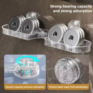 Étagère de salle de bain murale à ventouse, support de douche au-dessus du robinet, panier de rangement pour shampoing sans perçage, organisateur de salle de bain - Product Image 5