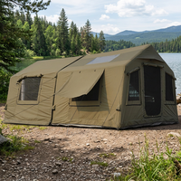 Tente de camping gonflable YJHOME - Installation rapide, imperméable, résistante aux UV, tente de luxe pour l'extérieur 8+8