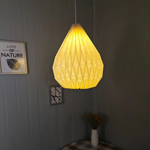 Lampe de plafond intérieure de style européen moderne, suspension en papier <span class=keywords><strong>origami</strong></span>, <span class=keywords><strong>abat</strong></span>-<span class=keywords><strong>jour</strong></span> pour hôtels et centres commerciaux - Product Image 2