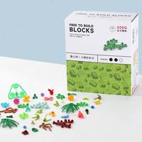 Ensemble de blocs de construction floraux Vivid 500g, briques botaniques MOC artisanales, jouet de construction pour enfants, kit éducatif STEM