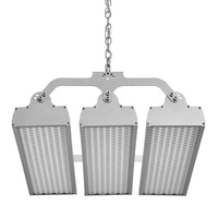 Lampes suspendues linéaires anti-éblouissement super lumineuses de 300 W pour salle de badminton, gymnase, entrepôt industriel, atelier, éclairage de plafond