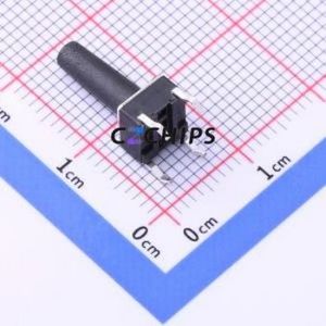 K2-1102DP-T4SW-04 Tactile Switch Through hole Component (THT),6x6mm Switch 2.5N Through Hole 6mm 6mm - Product Image 2