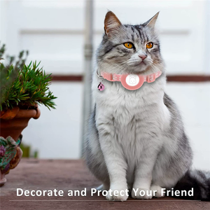 Paquete de 2 Collar ajustable para gatos, perros, gatitos, cachorros, Collar reflectante para <span class=keywords><strong>Airtag</strong></span> Bell Cat Collar - Product Image 6