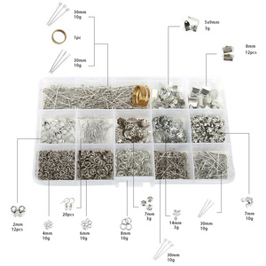 Phát hiện đồ trang sức phụ kiện Kit Set <span class=keywords><strong>Spacer</strong></span> hạt nhảy Nhẫn móc tai clasps pins đối với DIY đồ trang sức làm - Product Image 3