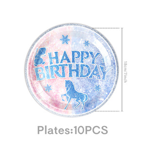 Decoración de Fiesta de Princesas de Dibujos Animados, Pancarta de <span class=keywords><strong>Feliz</strong></span> <span class=keywords><strong>Cumpleaños</strong></span>, Globo de Látex de 12 Pulgadas, Fiesta Infantil, Tierra de las Maravillas Invernal, Vajilla Desechable - Product Image 3