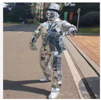 Costume de gentleman miroir pour carnaval, mariage, spectacle interactif