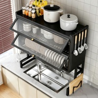 Égouttoir à vaisselle pour évier, organisateur de rangement de cuisine, support de comptoir pour assiettes, pieds à ventouse, porte-ustensiles, résistant à l'eau, facile à utiliser