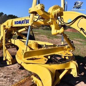 รถเกรดเดอร์มือสอง โคมัตสึ GD655 เกรดเดอร์ขนาดกลาง ผลิตในสหรัฐอเมริกา นำเข้าเครื่องจักรครบชุด เกรดเดอร์สำหรับงานหนัก 17 ตัน - Product Image 2