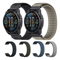 Bracelet en nylon à fermeture auto-agrippante Lionorm Ultra Fit pour montres de sport Garmin Fenix 7 6 5 8 Instinct Forerunner 965 Quick Fit