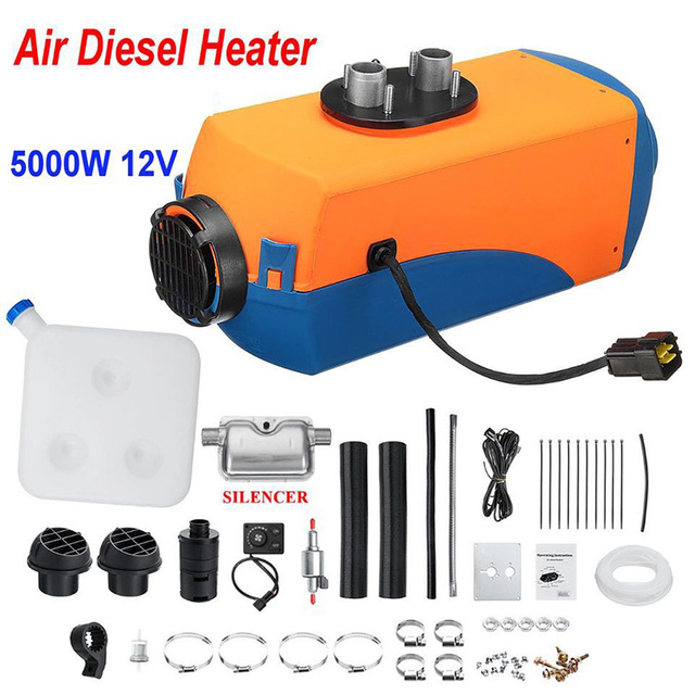 Hot Selling Diesel Heater, Portable, Fuel-efficient, Low-noise Parking Heater 5KW 12V 24V for Car, Trunk, Ship, Camping or Home