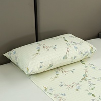 Drap-housse de mise à la terre personnalisé pour lit simple, motif végétal, en coton, antistatique, pour toutes les saisons