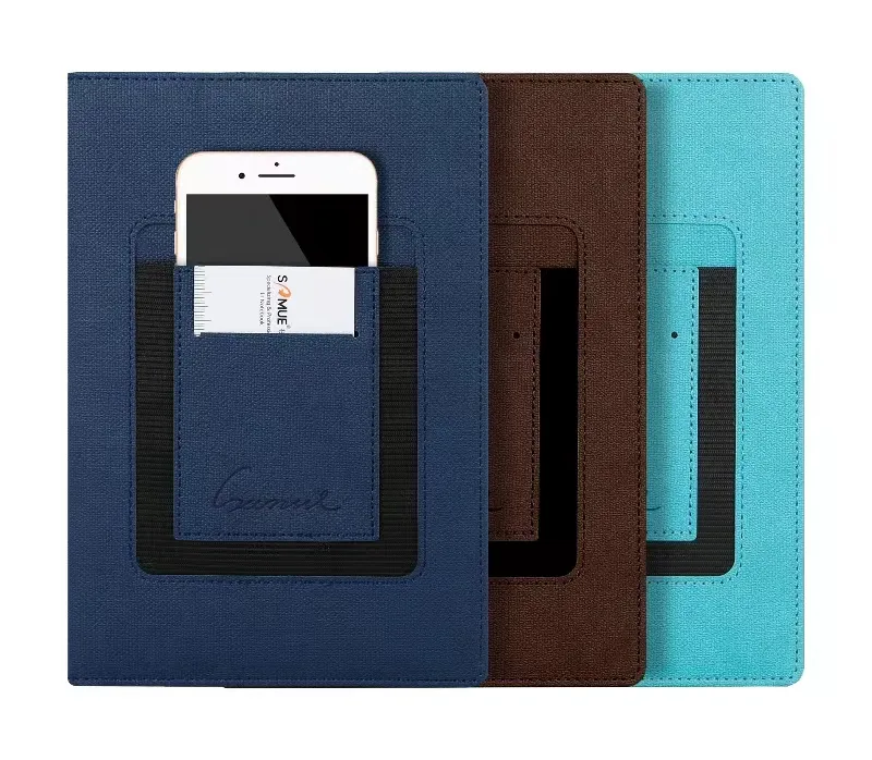 A5 notebook warna teal Dan pena dapat disesuaikan logo kualitas tinggi harga pabrik buku catatan penutup kulit pu