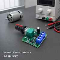 1.8V 3V 5V 6V 12V PWM régulateur de moteur à courant continu 2A interrupteur de régulation de vitesse 1803BK pièces et accessoires de générateur