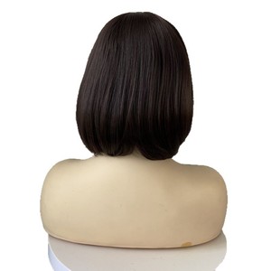Venta al por mayor de pelucas sintéticas de <span class=keywords><strong>fibra</strong></span> Futura con hebilla interna, personalizadas, de cabello liso simulado, proveedor líder, envío directo. - Product Image 6