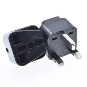 UK Universal Travel Plug Adapter 3 Pin EU US To UK Plug Hong Kong Singapore Malaysia Electrical Plug Socket Connector
