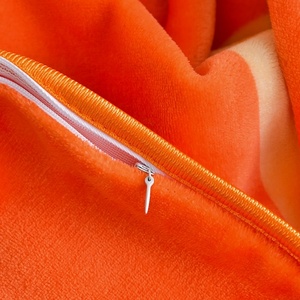 Housse de couette respirante drap de lit doux/jupe de lit taies d'<span class=keywords><strong>oreiller</strong></span> pour usage familial reine taille bulle <span class=keywords><strong>flanelle</strong></span> 4 pièces ensemble de literie - Product Image 5