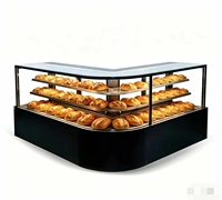 Vitrine réfrigérée électrique à portes vitrées, grande capacité, à coins arrondis, modèle WZ-(5R+8R), sur pied, pour service de boissons