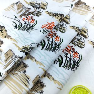 100% coton sergé personnalisé Anti-rides personnalisé coton bambou <span class=keywords><strong>tissu</strong></span> lavé coton <span class=keywords><strong>tissu</strong></span> pour vêtements Vintage, doux et pré-rétréci - Product Image 6