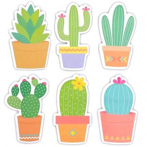 Cactus Succulent Self-Adhesive Sticky Notes Fun Desk Accessories Reminder Pads <strong>Unique</strong> <strong>Gift</strong> <strong>Ideas</strong> for <strong>Teachers</strong> Back School - Product Image 1