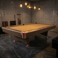 Table de billard de style américain de qualité commerciale, robuste, 8 pieds, 9 pieds, pour bar, club, tournoi