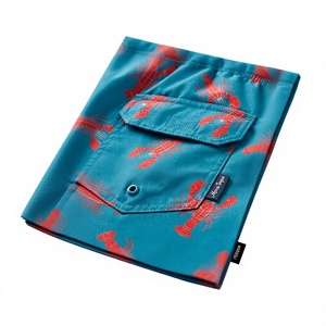 Shorts de Playa para Hombre de Secado Rápido, con Estampado de Cangrejo, Cordón Ajustable, Bolsillos Laterales, Ligeros, Casuales, para Natación y Playa, Venta al Por Mayor - Product Image 5