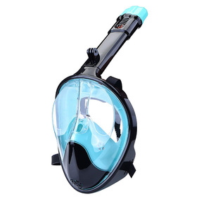Máscara de buceo de cara completa con snorkel, vista de 180 grados, antivaho, correa ajustable para snorkel - Product Image 4