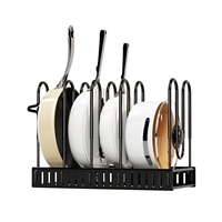 Nouvelle tendance de support de stockage de casseroles et poêles en métal option de vente en gros populaire avec un très bon prix