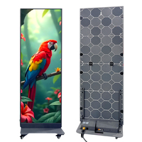 Afficheur LED portable P2.5 avec armoire pliable, écran haute luminosité à pas fin pour la promotion en magasin et les expositions