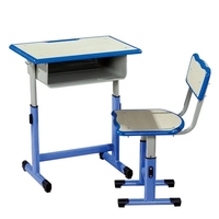 Ensemble de bureau et chaise pour étudiants, de haute qualité, moderne, durable, ergonomique, écologique, en métal, réglable en hauteur, pour une utilisation dans la chambre