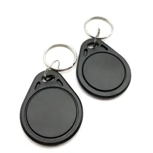 Low Cost 125Khz Proximity ID Card Chip EM 4100 RFID Tag Keyfob Access Control RFID Keychain Rings RFID Smart Keyfob