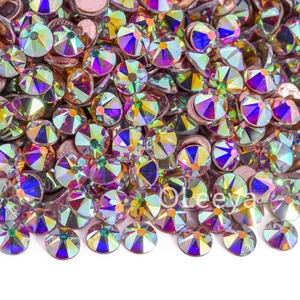 Strass en verre transparent de qualité supérieure Oleeya, effet AB, à coller, pour nœuds, t-shirts, robes, vêtements, sacs - Product Image 3