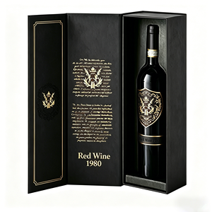 Custom Logo Coated <b>Paper</b> Matt Lamination Recycled Materials <b>Paper</b> <b>Boxes</b> Magnetic Rigid Cardboard Luxury Wine Gift Packaging Box - Product Image 1