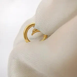 Pure 18K Gold Fecho Muti Tamanho Real Gold Jewelry Round Lock Solid Gold Fecho Jóias Descobertas