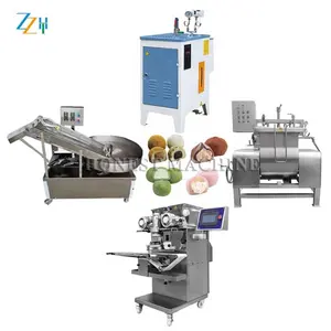 Large Capacity Ice Mochi Cream Stuffed Making Machine / Industrial Mochi Machines / Mochi Ice Cream Production Line