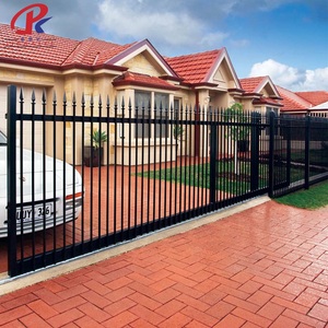 Plaque de clôture en acier galvanisé moderne haute résistance, clôture en métal forgé à vendre, clôture de jardin en acier antirouille et sécurisée - Product Image 2