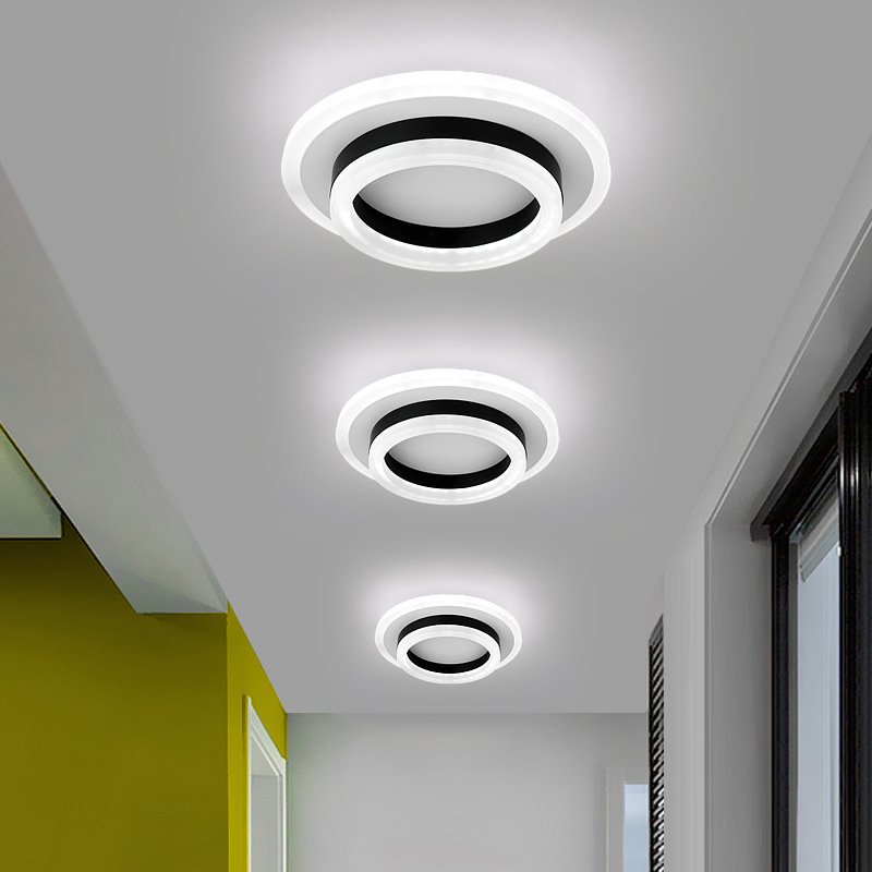 2024 Modern Nordic Light Fixtures Pop Square Acrylic Lamp Ceiling Home Decoration Hallway Corridor Led Ceiling Light · image 6