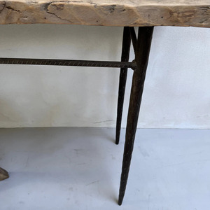 Wooden Side Table Solid Wood End Table Modern Bedside Furniture Handmade Rustic Design for Living Room Bedroom Hotel Apartment - Product Image 4