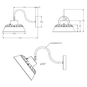 Projecteur mural LED avec cellule photoélectrique 50w 80w 90W Lumière extérieure LED du crépuscule à l'aube Projecteur mural <span class=keywords><strong>de</strong></span> sécurité Éclairage d'inondation - Product Image 5