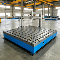 Plateforme modulaire polyvalente en fonte anti-déformation avec rainures en T, grande table pour mesures optiques et dispositifs d'assemblage