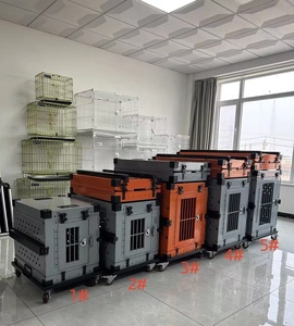 Jaula Plegable Apilable para Perros, Resistente, para Tiendas de Mascotas, Almacenes, Pedidos al por Mayor, Ahorro de Espacio - Product Image 1