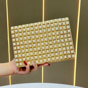 Sac à bandoulière de luxe OEM ODM orné de perles, pochette de soirée en strass, sac de soirée glamour pour femmes - Product Image 1