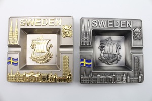Cenicero <span class=keywords><strong>de</strong></span> Metal con Diseño <span class=keywords><strong>de</strong></span> Barco Vikingo y Edificio Urbano, Recuerdo Turístico <span class=keywords><strong>de</strong></span> <span class=keywords><strong>Suecia</strong></span>, Decoración para el Hogar, Bar o Escritorio, Regalo <span class=keywords><strong>de</strong></span> Viaje - Product Image 5