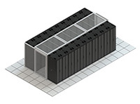 Confinement d'allée froide pour centre de données intelligent Armoire de réseau de rack de serveur de salle informatique modulaire