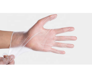 Gants jetables transparents en vinyle PVC sans <span class=keywords><strong>poudre</strong></span> pour service alimentaire Gants en vinyle de qualité alimentaire Intco - Product Image 4