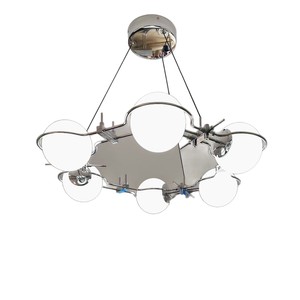Lámpara de techo moderna minimalista de cristal con 6 luces LED para sala de estar e iluminación del hogar - Product Image 4